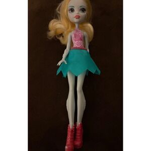 Monster High Lagoona Blue How Do You Boo Doll Pink Bodice Teal Skirt Boots